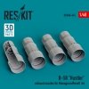 RESKIT RSU48-0415 B-58 Hustler exhaust nozzles for Monogram/Revell kit (3D Printed) 1/48